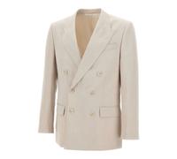Double-breasted slim fit blazer - male - Hugo - Blazers - Beige - M - Suits M