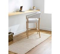 Becki Owens X Livabliss Solid And Border Mocha Jute Kimi Runner Rug 80 X 220 Cm - Easy Care, Ideal For Hallway Or Beside The Bed