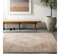 Becki Owens X Livabliss Vintage Oriental Boho Blush/cream Luca Area Rug 200 X 275 Cm - Easy Care, Ideal For Living Room & Bedroom