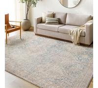 Becki Owens x Livabliss Vintage Oriental Boho Light Beige/Emerald MARLENE Area Rug Livabliss Natural 160cm x 210cm