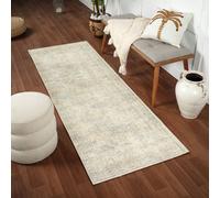 Becki Owens X Livabliss Vintage Oriental Boho Sage/cream Margot Runner Rug 80 X 220 Cm - Easy Care, Ideal For Living Room