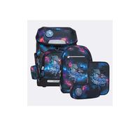 Beckmann Plus Air School Backpack Set black with pattern