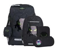 Beckmann satchel Active Air FLX Schoolbag Set 6 -piece 20-25L Pixel black