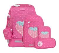 Beckmann satchel Active Air FLX Schoolbag Set 6 -piece 20-25L Strawberry purple