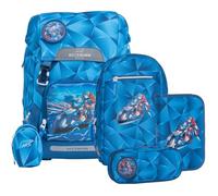 Beckmann satchel Classic Schoolbag Set 6 -piece 22L Blue Lightning
