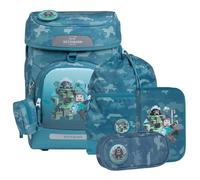 Beckmann satchel Plus Air Schoolbag 7 teilig Jungle Game teal