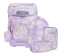 Beckmann satchel Plus Air Schoolbag 7 teilig Unicorn Princess Purple lilac