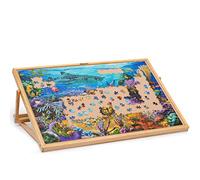 Becko Adjustable Wooden Puzzle Board Jigsaw Puzzle Plateau Puzzle Easel for Adults for Puzzles Up to 1000 Pieces
