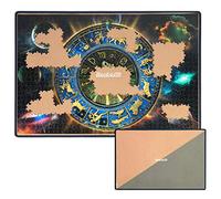 Becko Double-Sided Khaki & Gray Jigsaw Puzzle Board Portable Puzzle Mat for Puzzle Storage Puzzle Saver, Non-Slip Surface, Up to 1000 Pieces