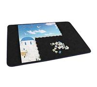 Becko Jigsaw Puzzle Board Portable Puzzle Mat for Puzzle Storage Puzzle Saver, Non-Slip Surface, Up to 1000 Pieces (Black)