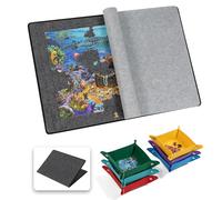 Becko US 1500 Piece Jigsaw Puzzle Board with 6 Trays & Cover, Foldable Puzzle Mat with Auxiliary Lines for Puzzle Storage Saver, Lightweight & Portable, for 1500 1000 750 500 Pieces Jigsaws Puzzles