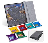 Becko US Foldable Design, Jigsaw Puzzle Board with Cover & 6 Sorting Trays, Portable & Lightweight Puzzle Table, for 1000 Piece Jigsaw Puzzles