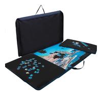 Becko US Jigsaw Puzzle Board Portable Puzzle Case Puzzle Storage Saver, Non-Slip Surface, for Up to 1000 Pieces (Black)