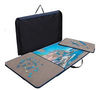 Becko US Jigsaw Puzzle Board Portable Puzzle Case Puzzle Storage Saver, Non-Slip Surface, for Up to 1000 Pieces (Dark Gray)