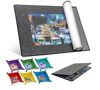 Becko US Jigsaw Puzzle Board with 6 Sorting Trays & TPU Cover, Foldable Puzzle Mat with Auxiliary Lines for Puzzle Storage Saver, Lightweight & Portable, for 2000 1500 1000 750 500 Piece Puzzles