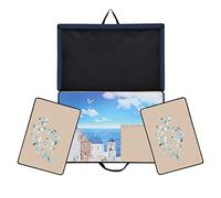 Becko US Jigsaw Puzzle Board Portable Puzzle Case Puzzle Storage Puzzle Saver for Up to 1000 Pieces (Khaki)