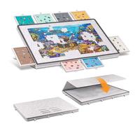 Becko US Tilting Puzzle Board with 2-in-1 Designed Stand & Cover, Lightweight Felt Storage Case with 8 Drawers, Portable Jigsaw Puzzle Table for Games Up to 1500 Pieces