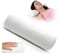 Becky Cameron Neck Roll Pillow Orthopedic Bolster Crumbed Foam Filled Cylinder Cushion Pad Lumbar Support Leg Pain Comfort Cervical Round Pillow ideal for Rest Reading Sleeping (18" x 6" Round)