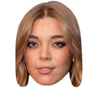 Becky Hill (Long Hair) Celebrity Mask, Flat Card Face, Fancy Dress Mask