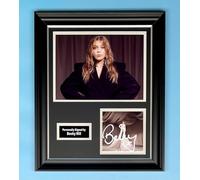 Becky Hill Signed Photo In Luxury Handmade Wooden Frame & AFTAL Member Certificate Of Authenticity Autograph Music Memorabilia Believe Me Now Poster