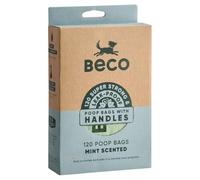 Beco Mint Scented Recycled Poop Bags with Handles - 120 Pack