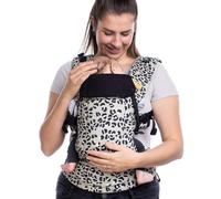 Beco Baby Carrier Gemini - Ergonomic Baby Carrier with Front, Back and Hip Seat, Adjustable from 3.2 to 15.9 kg (Jade-Leopard)