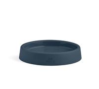 Beco Cat Bowl - Food & Water Steady Bowl, Recycled Plastic, Non-Slip Rubber Base, Whisker Friendly Feeding Dishes, Navy Blue