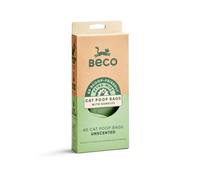 Beco Cat Poop Bags Unscented 60pk | Extra-wide to comfortably fit a scoop for easy cleaning