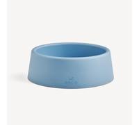 Beco Dog Bowl - Food & Water Steady Bowl, Recycled Plastic, Non-Slip Rubber Base, Coastal Blue, Large