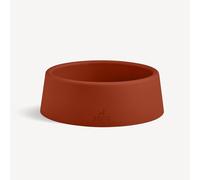 Beco Dog Bowl - Food & Water Steady Bowl, Recycled Plastic, Non-Slip Rubber Base, Terracotta, Small