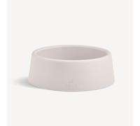 Beco Dog Bowl - Food & Water Steady Bowl, Recycled Plastic, Non-Slip Rubber Base, White, Small