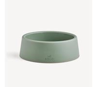 Beco Dog Bowl, Food & Water Steady Bowl, Recycled Plastic, Olive Green, L | Sturdy non-tip food and water dish featuring non-slip wide grippy base, easy-grip handle, dishwasher safe, BPA free