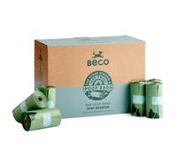 Beco Dog Poo Bags, 94% Recycled Plastic Mint Scented Refill Rolls, 540 Bags | Extra-thick, 33x22cm & leakproof; heavy-duty, pocket-friendly dog poop bags; fit standard dispensers