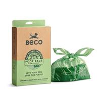 Beco Dog Poo Bags - Strong, Leakproof & Large - 94% Recycled Plastic, Extra Thick Dog Poop Bags, Heavy Duty, Tie Handles & Loose Packed, Unscented, 120 Count