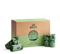 Beco Dog Poop Bags Rolls - Strong & Large - 540 Bags (36 Rolls of 15) Unscented, Dispenser Compatible for Dog Waste