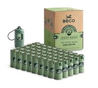 Beco Dog Poo Bags - Strong & Large Poop Bags - 720 Bags (48 Rolls of 15) and 1x Dispenser, Unscented, Dispenser Compatible Dog Waste Bags