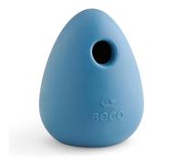 Beco Dog Toy, Natural Rubber Boredom Buster, Enrichment Toy for Dogs, Blue | Enrichment puzzle ball; irregular wobble shape, slow-dispensing inbuilt shelves for treats or paste