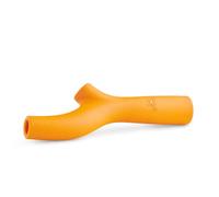 Beco Dog Toy, Natural Rubber Super Stick Toy for Dogs, Fetch Games, Orange | Splinter-free fetch chew branch; hollow ends for nut butter or paste, ergonomically weighted design; hardwearing & springy