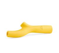 Beco Dog Toy, Natural Rubber Super Stick Toy for Dogs, Fetch Games, Yellow | Splinter-free fetch chew branch; hollow ends for nut butter or paste, ergonomically weighted design; hardwearing & springy