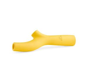Beco Dog Toy, Natural Rubber Super Stick Toy for Dogs, Fetch Games, Yellow | Splinter-free fetch chew branch; hollow ends for nut butter or paste, ergonomically weighted design; hardwearing & springy