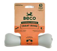 Beco Dog Toy Treat Bone 17.5Cm Green - Refillable, Durable, For Snacks