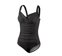 Beco Draped Criss Cross Swimsuit Women's Swimsuit - Black, 38
