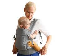 Beco Gemini 2.0 Baby Carrier Newborn to Toddler with M-Cloud™ Support - 4-Position Baby Carriers, Hip-Healthy Newborn Carrier, Fully Adjustable to Fit All Parents (7-35 lbs) - Grey