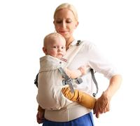 Beco Gemini 2.0 Baby Carrier Newborn to Toddler with M-Cloud™ Support - 4-Position Baby Carriers, Hip-Healthy Newborn Carrier, Fully Adjustable to Fit All Parents (7-35 lbs) - Ecru