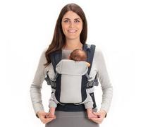 Beco Gemini Baby Carriers from Newborn to Toddler - Certified Ergonomic Newborn Baby Carrier for Infants and Children of 7-35 lbs - M Shape, Adjustable Seat, 100% Cotton (Cool Navy)