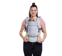 Beco Gemini Baby Carriers from Newborn to Toddler - Certified Ergonomic Newborn Baby Carrier for Infants and Children of 7-35 lbs - M Shape, Adjustable Seat, 100% Cotton (Cool Grey Geo)