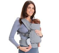 Beco Gemini Baby Carriers from Newborn to Toddler - Certified Ergonomic Newborn Baby Carrier for Infants and Children of 7-35 lbs - M Shape, Adjustable Seat, 100% Cotton (Grey)