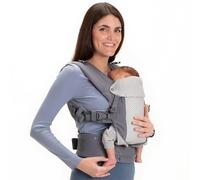 Beco Gemini Baby Carriers from Newborn to Toddler - Certified Ergonomic Newborn Baby Carrier for Infants and Children of 7-35 lbs - M Shape, Adjustable Seat, 100% Cotton (Cool Dark Grey)