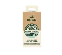 Beco Home Compostable Poop Bags | 96 Bags, 8 Rolls Of 12 | Unscented | Dispenser Compatible Dog Poo Bags, Beige / Cream