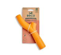 Beco Interactive fetch chew dog toy for stick lovers. 1 orange stick. - 2 Pack